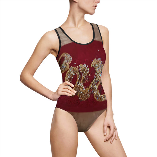 Women's Classic One-Piece Swimsuit LOVE ♥️ by  Jeanett Siraki  (AOP)