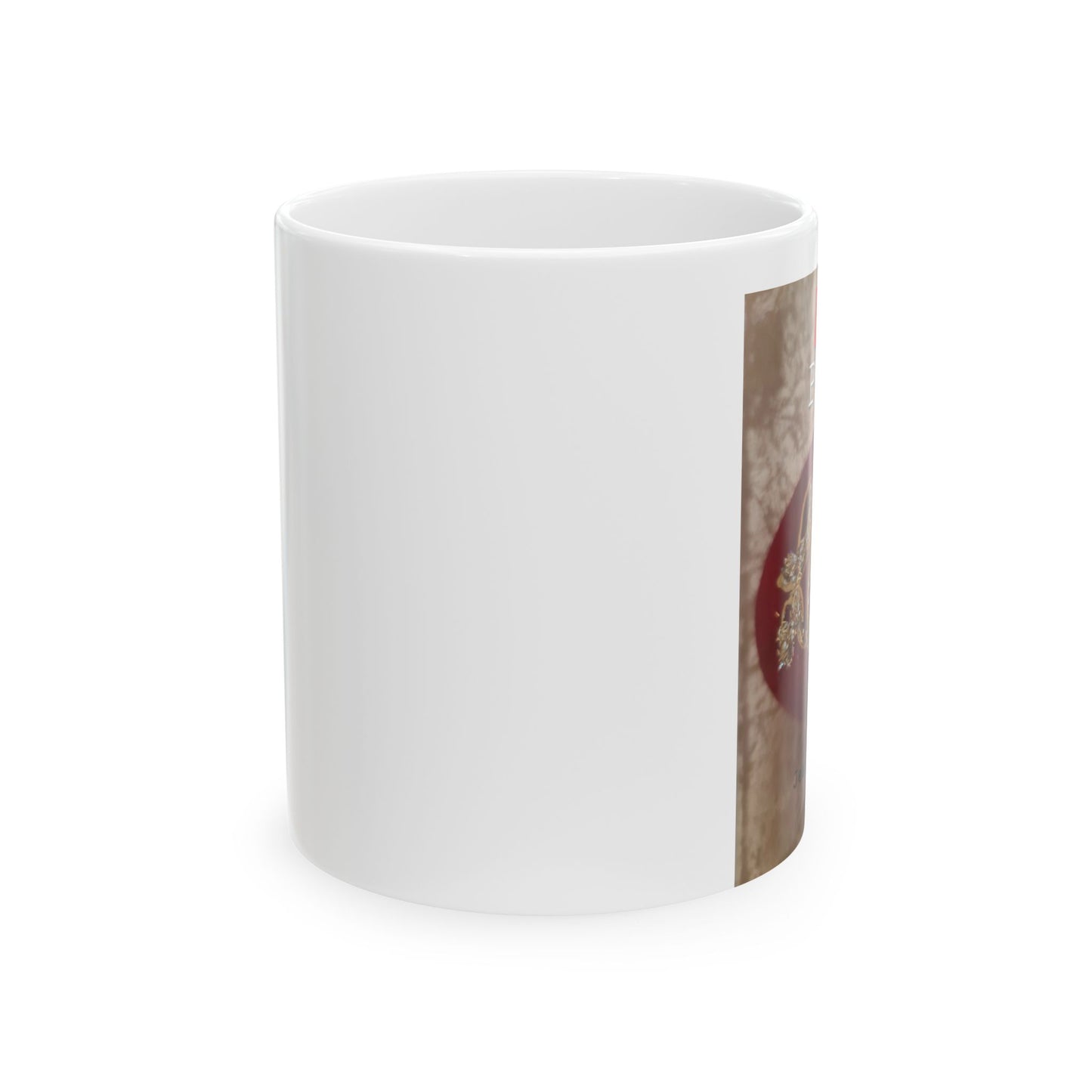 Ceramic Mug, LOVE  POWER (11oz, 15oz) by JEANETT SIRAKI