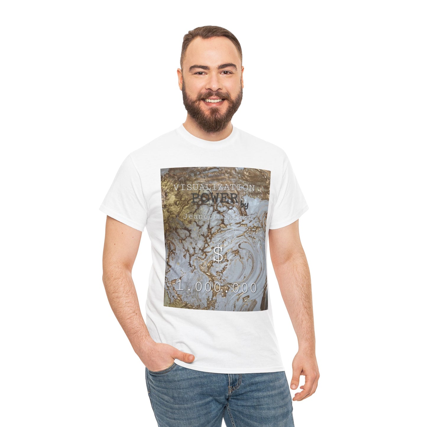 Unisex Heavy 1.000.000 $ Cotton Tee by JEANETT SIRAKI